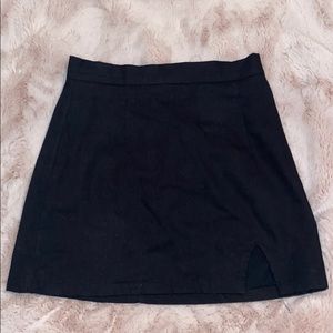 Black mini skirt with slit from LF
